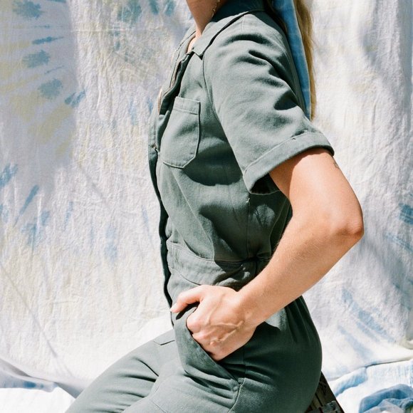 Lacausa Milwood Jumpsuit (GREEN) - Picture 7 of 7